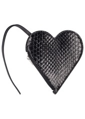 Jil Sander Heart-shaped Snakeskin Pouch