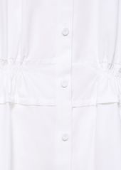 Jil Sander Heavy Cotton Poplin Midi Shirt Dress
