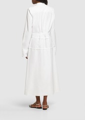 Jil Sander Heavy Cotton Poplin Midi Shirt Dress