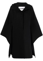 Jil Sander hooded drape-finish oversize coat