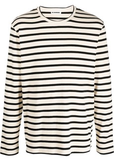 Jil Sander horizontal stripe-print sweatshirt