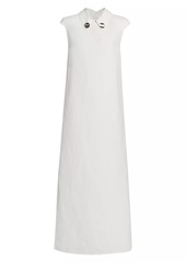 Jil Sander Jewel-Embellished Maxi Shift Dress