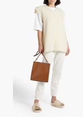 Jil Sander - Bow-embellished bouclé-knit mohair-blend vest - White - FR 34