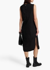 Jil Sander - Brushed cotton midi dress - Black - FR 40