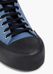 Jil Sander - Canvas high-top sneakers - Blue - EU 41