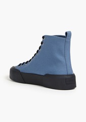 Jil Sander - Canvas high-top sneakers - Blue - EU 41