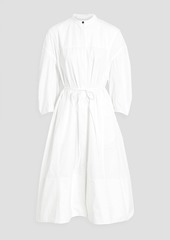 Jil Sander - Cotton-poplin midi shirt dress - White - FR 36