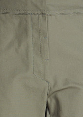 Jil Sander - Cropped cotton-canvas straight-leg pants - Green - FR 42