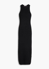 Jil Sander - Cutout ribbed wool midi dress - Black - FR 34