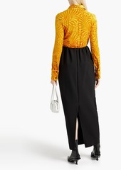 Jil Sander - Devoré-velvet shirt - Yellow - FR 34