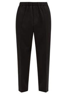 Jil Sander - Elasticated-waist Wool-twill Trousers - Mens - Black