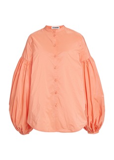 Jil Sander - Exclusive Puff-Sleeve Button-Down Tunic Top - Pink - EU 34 - Moda Operandi