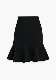 Jil Sander - Fluted wool and cashmere-blend skirt - Black - FR 32