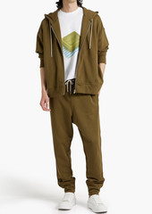 Jil Sander - French cotton-terry zip-up hoodie - Green - L