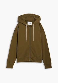 Jil Sander - French cotton-terry zip-up hoodie - Green - L