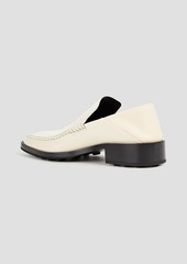 Jil Sander - Glossed-leather collapsible-heel loafers - White - EU 36