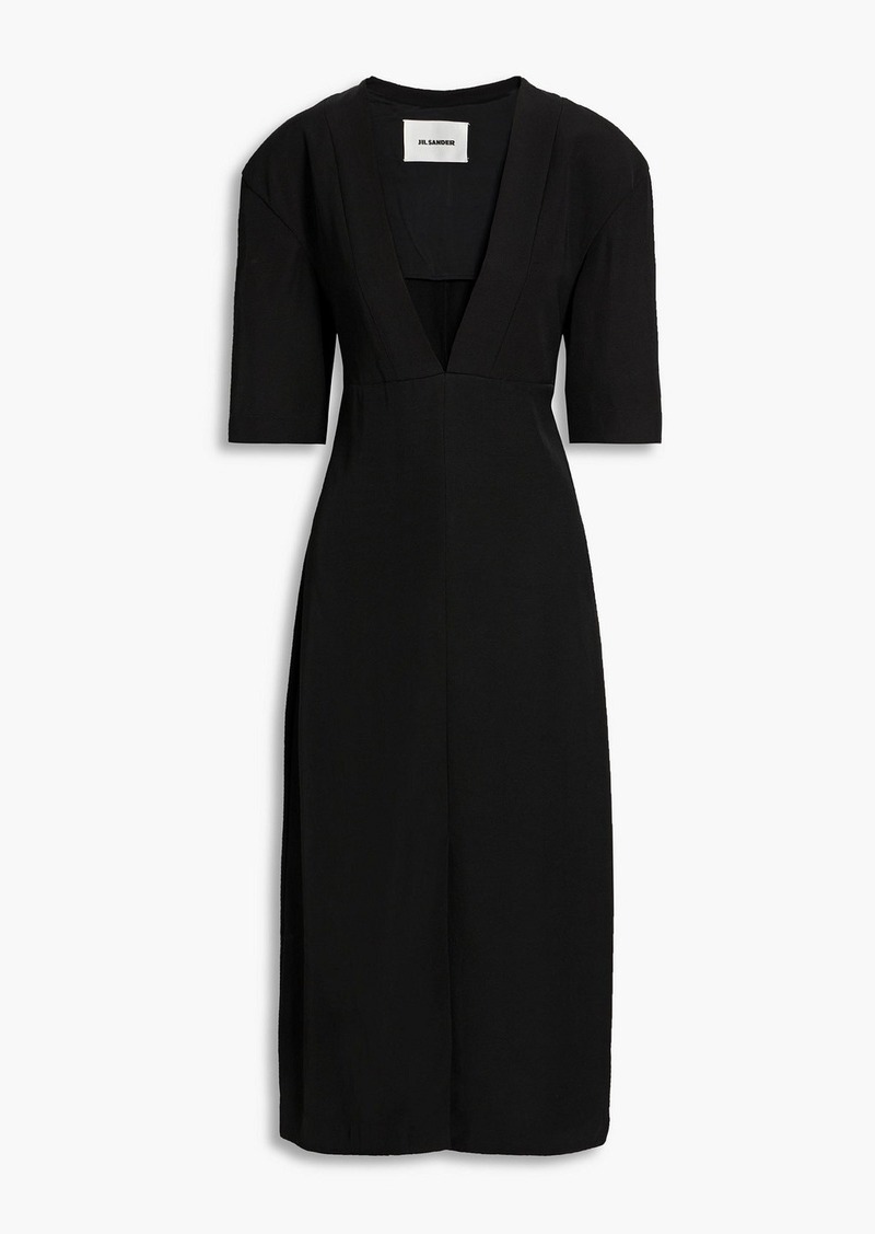 Jil Sander - Grain de poudre midi dress - Black - FR 32