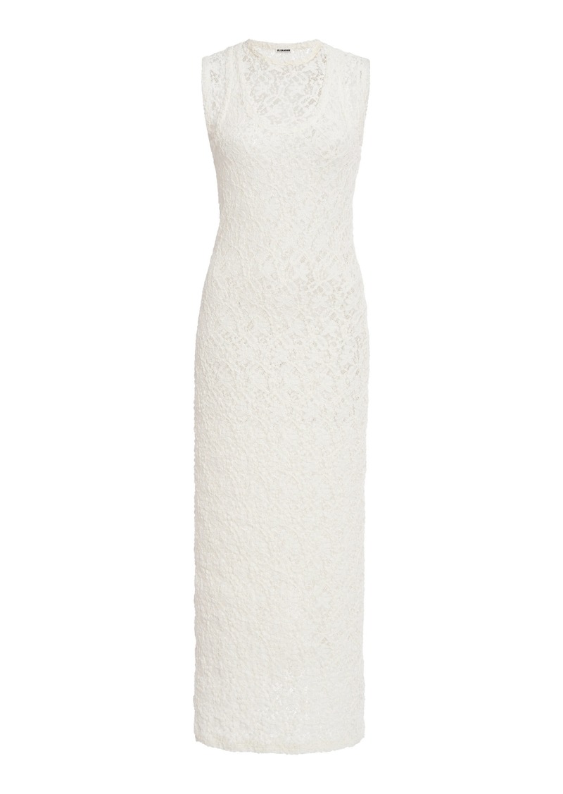 Jil Sander - Layered Cotton-Blend Tank Maxi Dress - Off-White - EU 32 - Moda Operandi