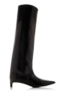 Jil Sander - Leather Knee Boots - Black - IT 37 - Moda Operandi