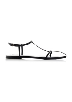Jil Sander - Leather Sandals - Black - IT 40 - Moda Operandi