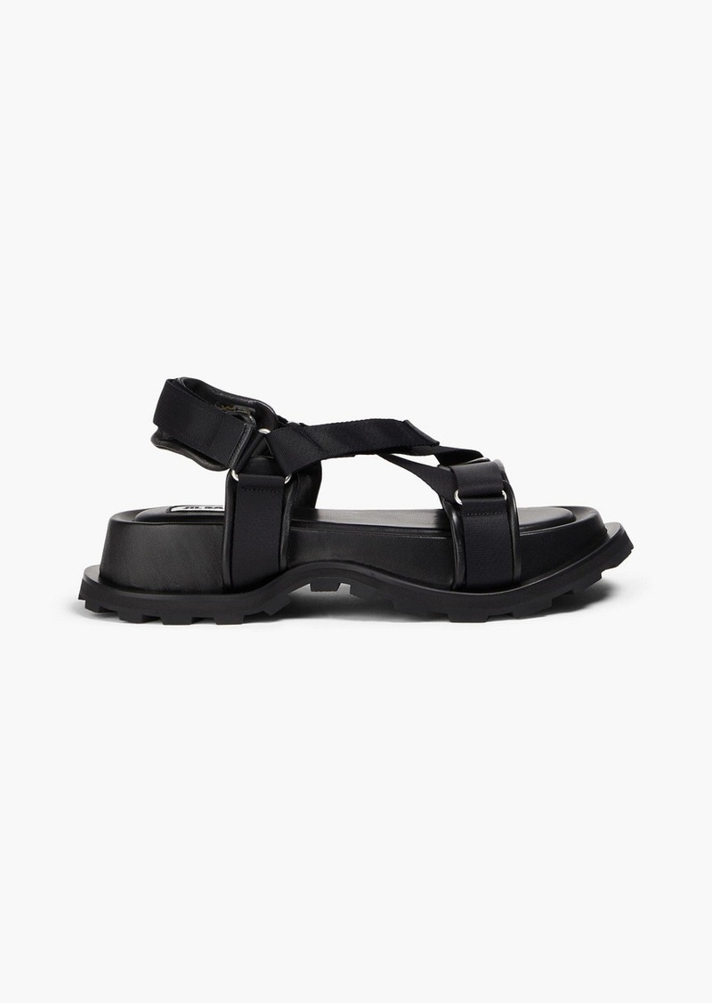 Jil Sander - Leather platform sandals - Black - EU 37