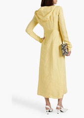 Jil Sander - Organza hooded midi dress - Yellow - FR 36