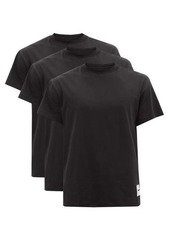 Jil Sander - Pack Of Three Cotton-jersey T-shirts - Mens - Black