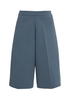 Jil Sander - Pleated Knit Shorts - Blue - EU 38 - Moda Operandi