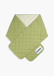 Jil Sander - Quilted shell scarf - Green - OneSize