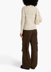 Jil Sander - Donegal ribbed wool turtleneck sweater - White - FR 34