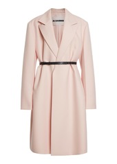 Jil Sander - Scrunched Sleeve Wool Coat - Pink - EU 38 - Moda Operandi