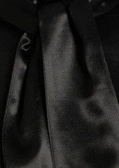 Jil Sander - Tie-detailed satin midi dress - Black - FR 32