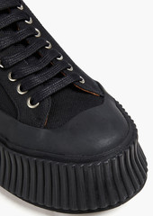 Jil Sander - Twill platform sneakers - Black - EU 35