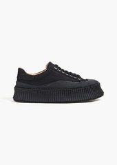 Jil Sander - Twill platform sneakers - Black - EU 35