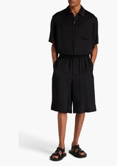 Jil Sander - Wide-leg twill shorts - Black - IT 46