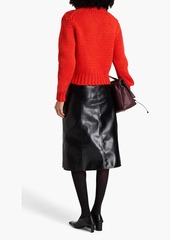 Jil Sander - Wool and alpaca-blend sweater - Red - FR 32