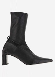 JIL SANDER 90MM POINTED ANKLE BOOTS