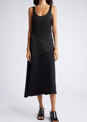 Jil Sander Ajour Seam Satin Slipdress