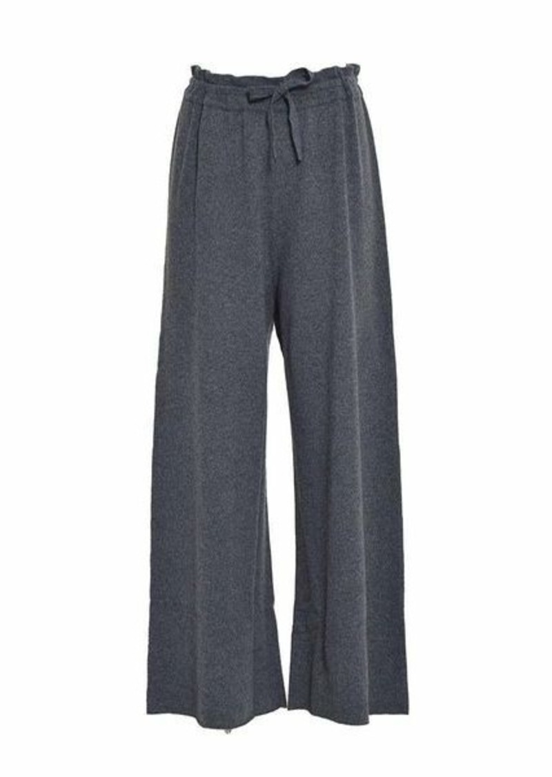JIL SANDER Anthracite knitted palazzo trousers Jil Sander+