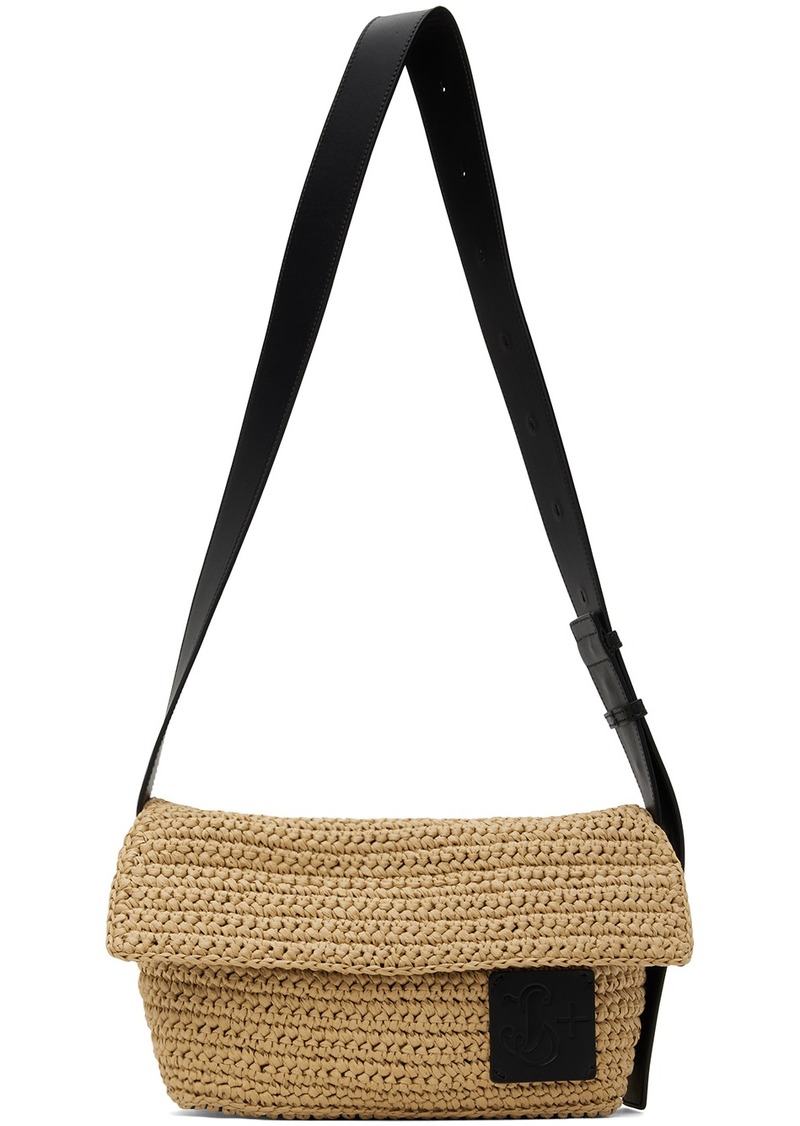 Jil Sander Beige Crochet Utility Bag