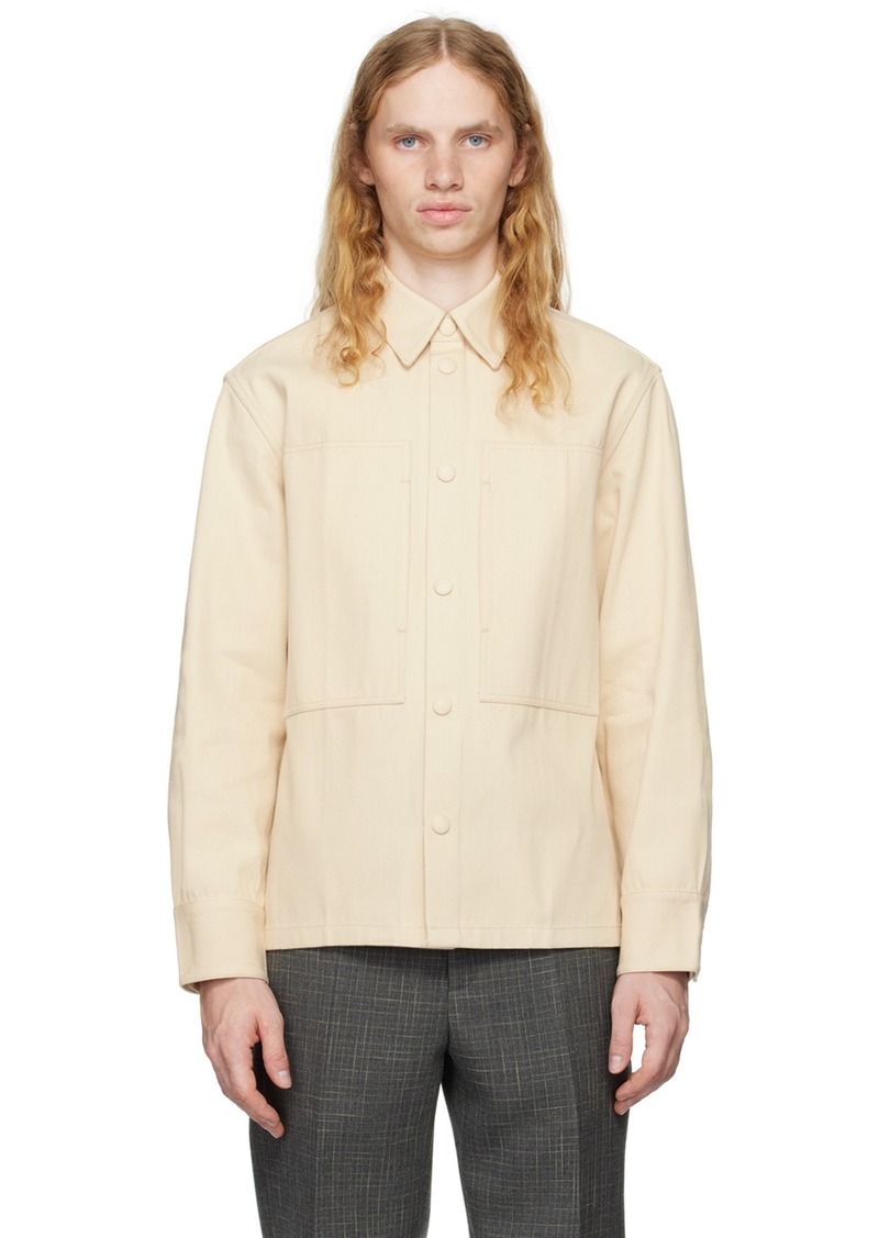 Jil Sander Beige Sea Island Denim Jacket