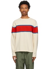 Jil Sander Beige Striped Sweater