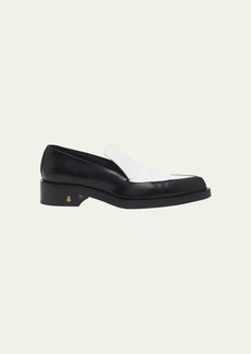 Jil Sander Bicolor Leather Slip-On Loafers
