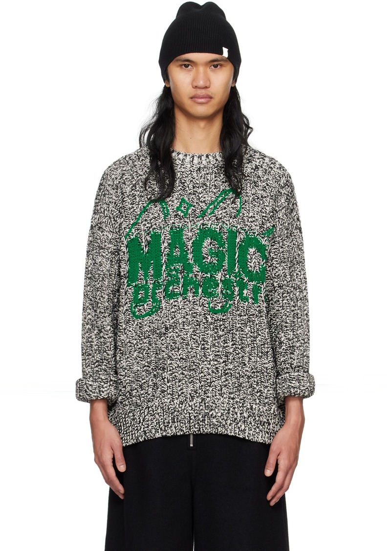 Jil Sander Black & White 'Magic Orchestra' Sweater