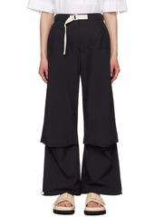 Jil Sander Black Belted Trousers