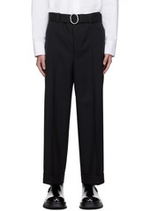 Jil Sander Black Belted Trousers