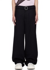 Jil Sander Black Belted Trousers