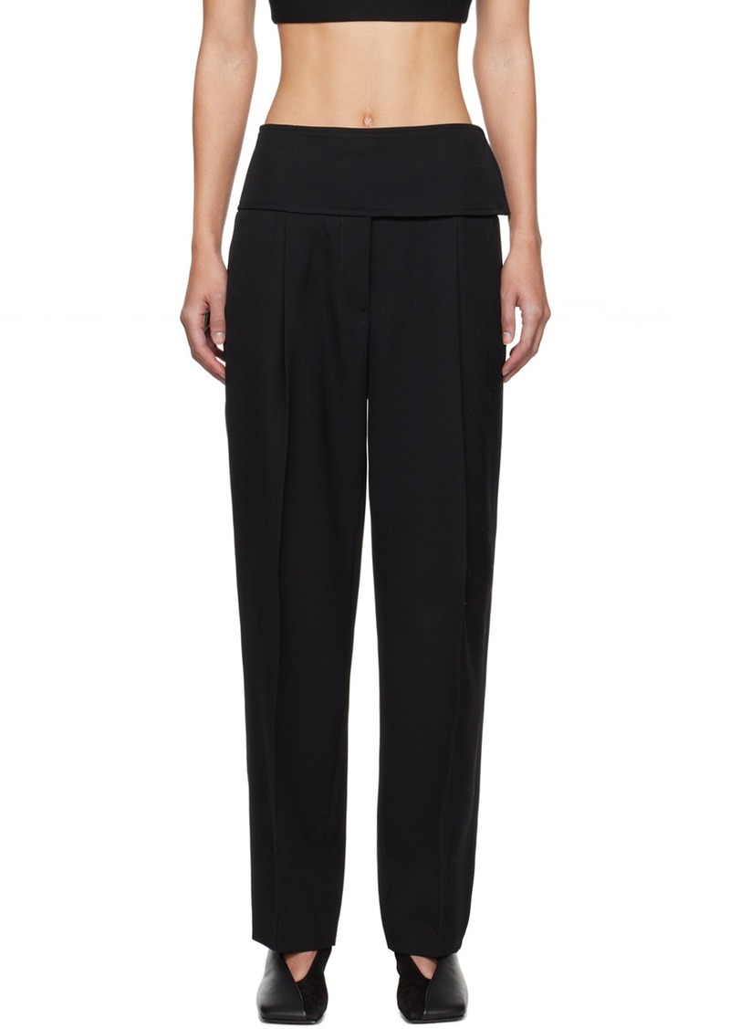 Jil Sander Black Belted Trousers