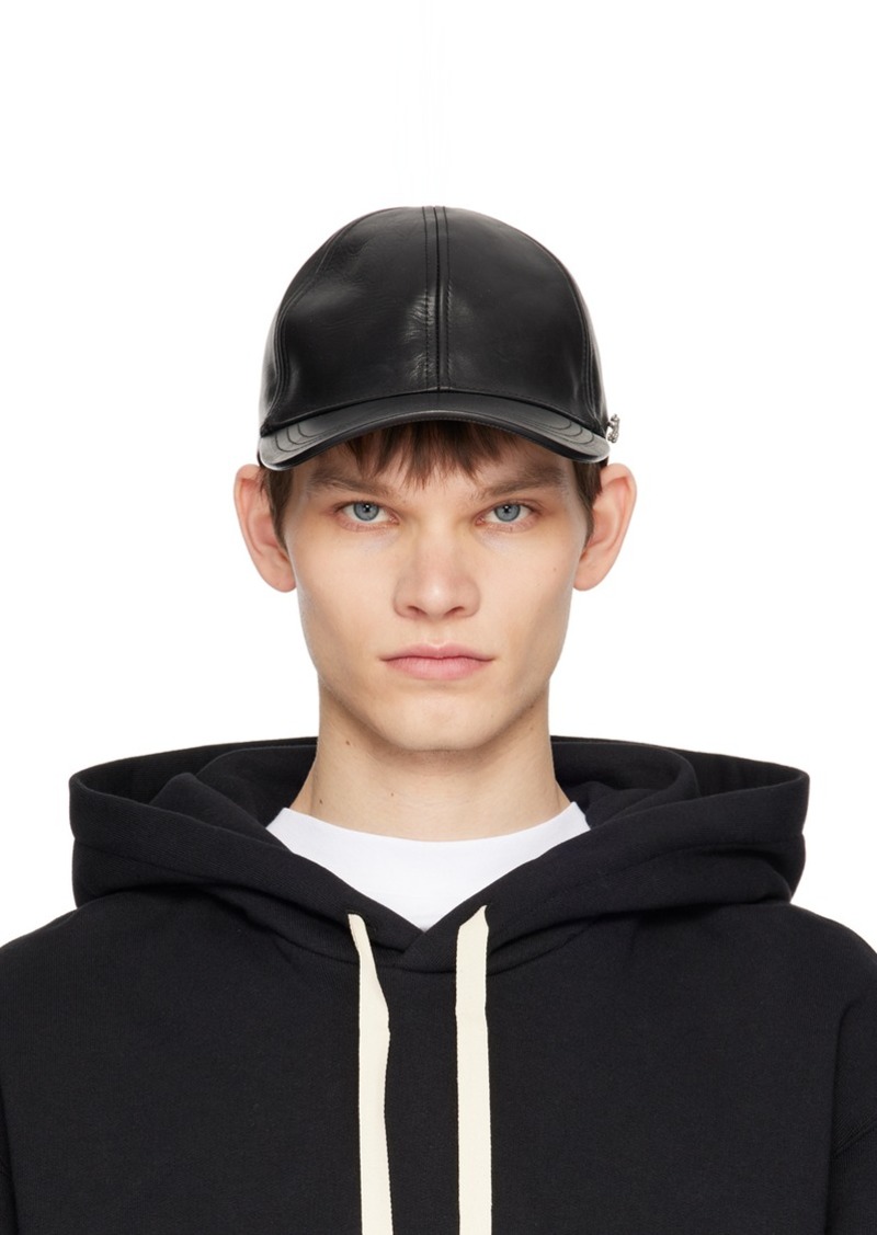 Jil Sander Black Calfskin Cap