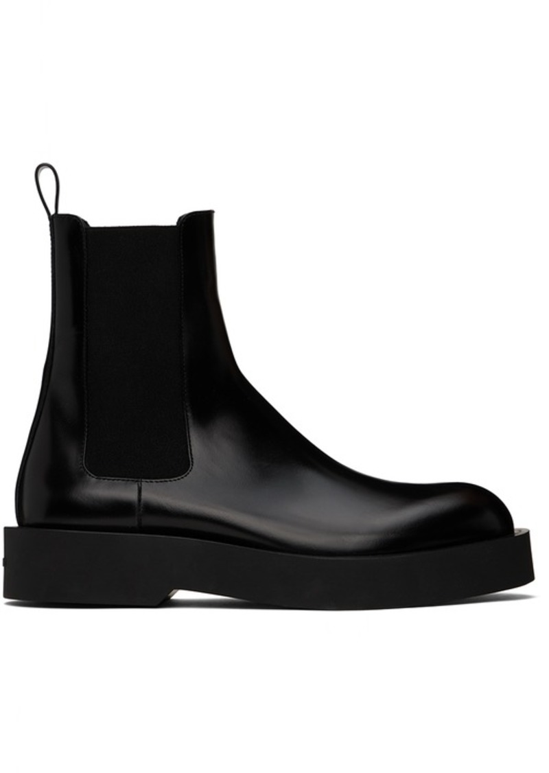 Jil Sander Black Calfskin Chelsea Boots